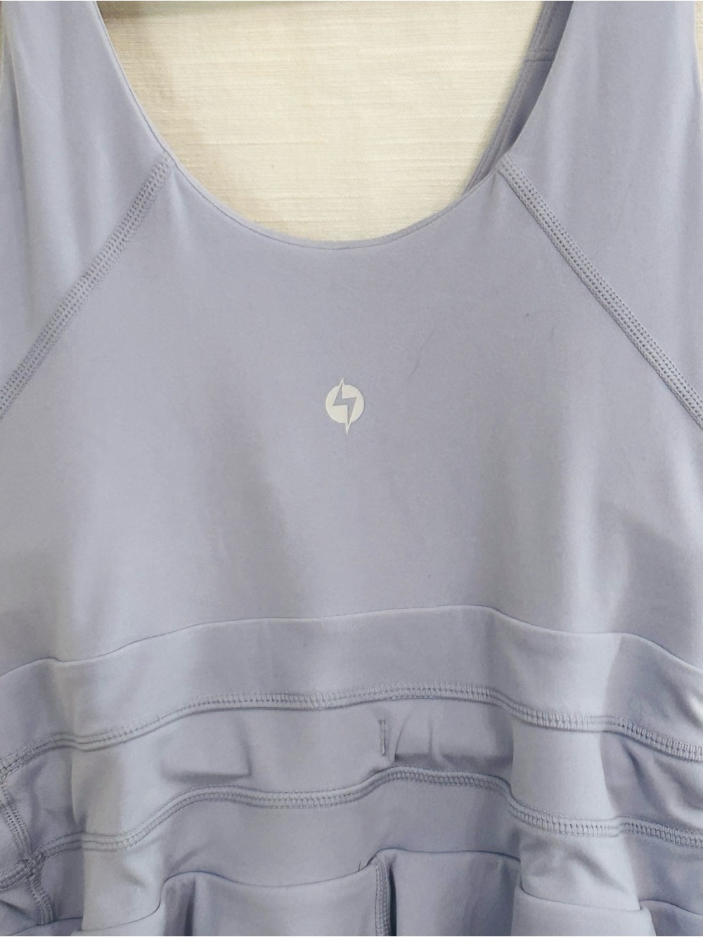 PopFlex Activewear Twirl Lavender Scoop Neck Athletic Skater Dress - Picture 15 of 16
